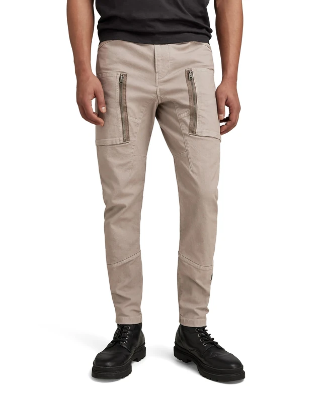 G-Star Men's Zip Pocket 3D Skinny Cargo Pants, Grey (elephant skin D21975-D504-G106), 29W / 30L