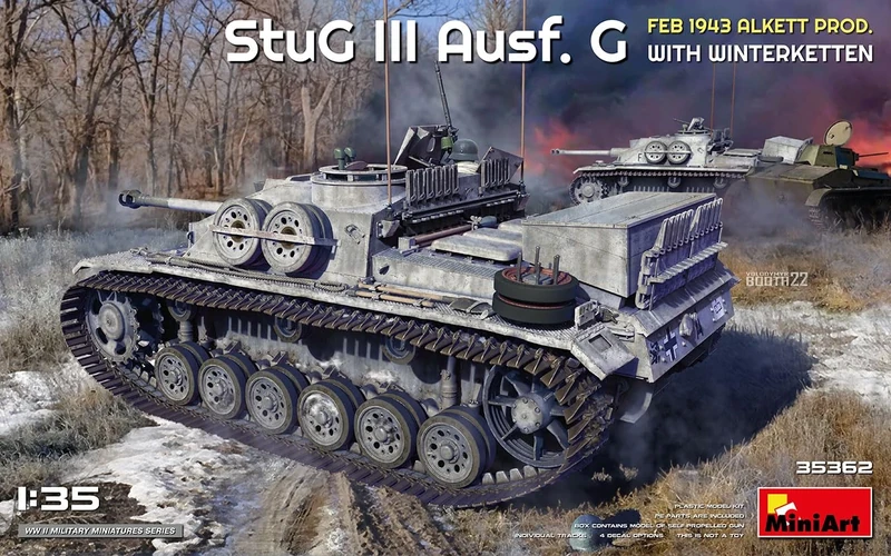 Miniart 1:35 - StuG III Ausf. G Alkett Prod w/Winterketten