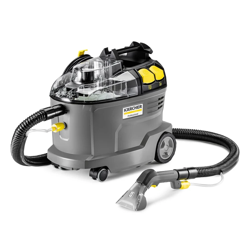 Kärcher Textile Wash Puzzi 8/1, for furniture and textile surfaces, fresh water tank: 8 L, spray quantity: 1 l/min, surface power: 12-18 m²/h, weight: 8.6 kg, ergonomic hand nozzle - Image 1