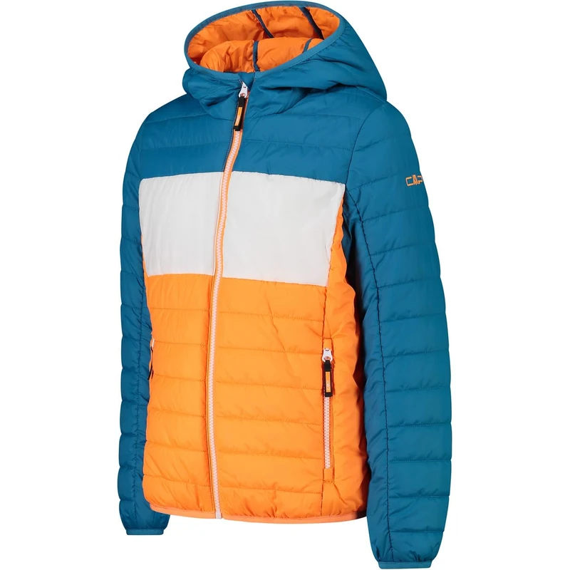 CMP - Children's hooded jacket, Flame-Reef, 164