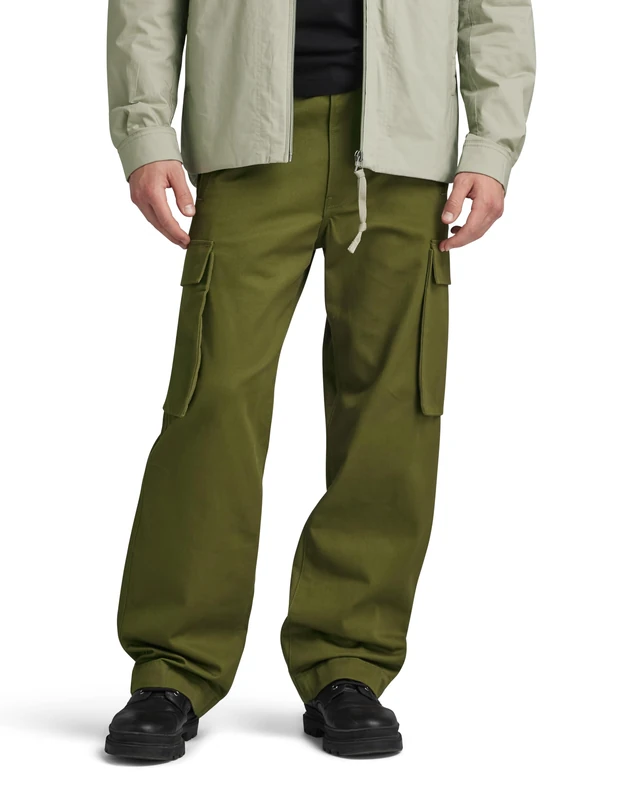 G-Star Men's Renato Straight Cargo Pants, Green (dark olive D23634-C900-C744), 30W / 32L