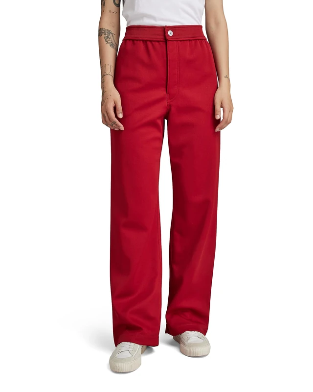 G-Star Women's Stray track sw pant wmn, Red (dk flame D23992-D429-8050), XL