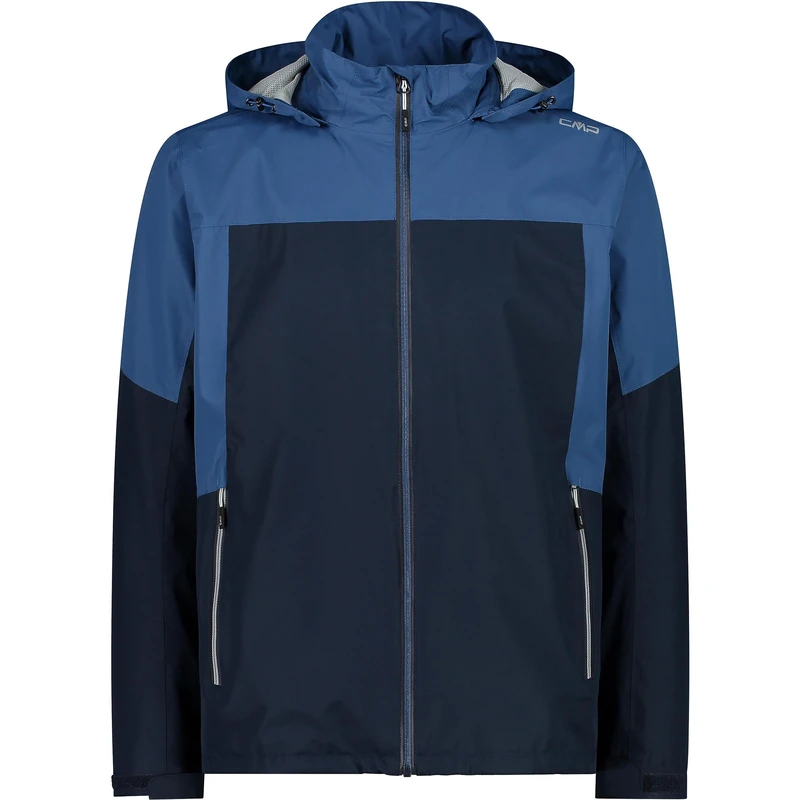 CMP Men's Ripstop Jacket with Removable Hood Black Blue