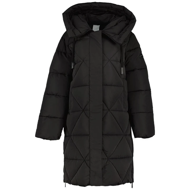 REPLAY women's coat with hood, Black 098 (Black), XS