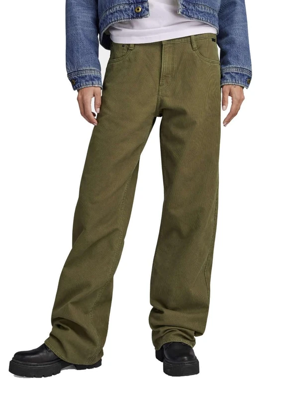 G-Star Women's Judee Loose Low Waist Jeans, Green (dark olive D22889-D190-C744), 27W / 28L