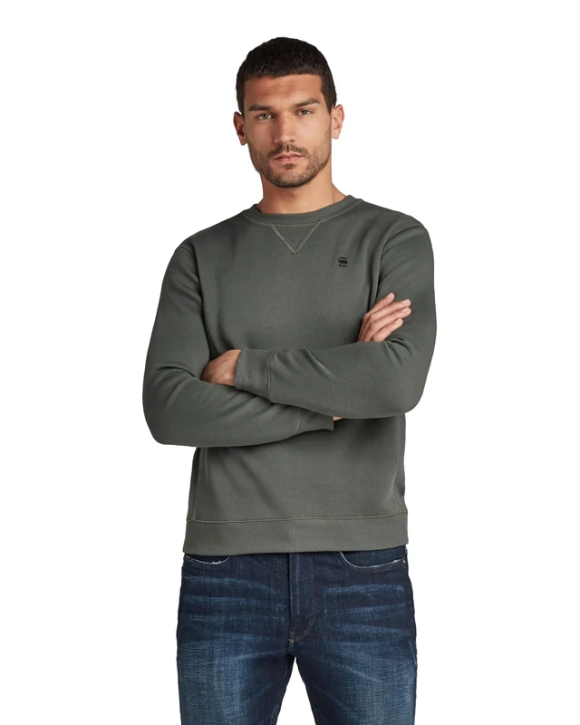 G-STAR Men's Premium Core Sweater, Grey (axis D16917-C235-5781), XS