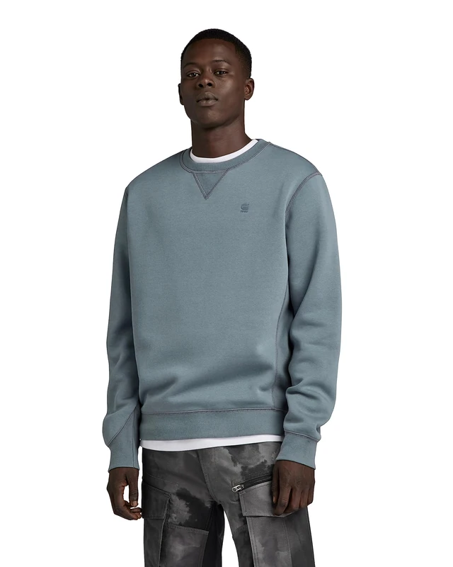 G-STAR Men's Premium Core Sweater, Grey (axis D16917-C235-5781), M