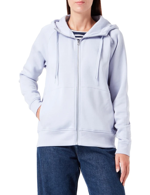 G-Star Women's Premium Core 2.1 Hooded Zip Thru Sweater, Grey (icelandic blue D22727-C235-G081), S
