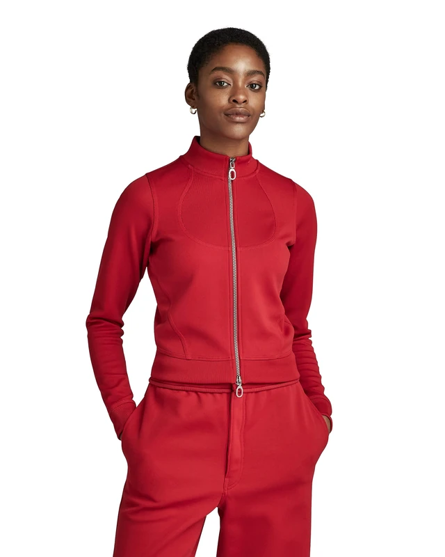 G-Star Women's Track jacket slim sw wmn, Red (dk flame D23549-D429-8050), S