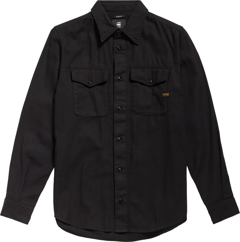 G-Star Men's Marine Slim Shirt, Black (dk black gd D20165-D454-B564), S