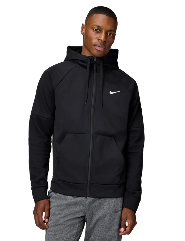 Nike Men's M Nk Tf Hd Fz Jacket, Black/Black/White, L