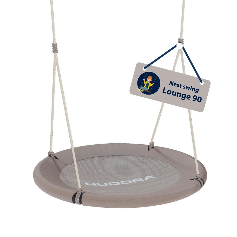 Hudora Lounge 90 nest swing, sand, Textilene, 90 cm