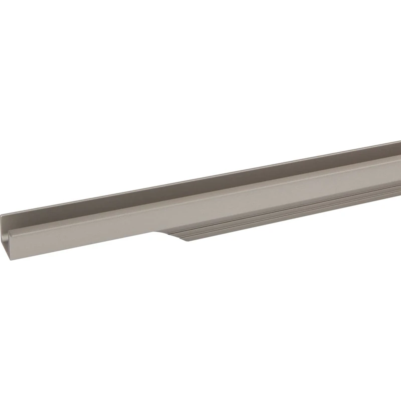Schüco Accuride 100005392 1095 mm, Stainless Steel Effect Handle Strip Prego Cabinet Door Handle, Profile Strip for Milling for Furniture Fronts Aluminium - Image 1