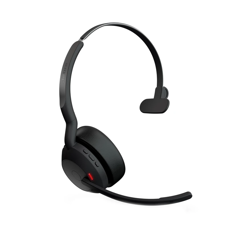 Jabra Evolve2 55 Mono Wireless Headset Air Comfort Technology, Noise-cancelling Mics, and ANC - Works with UC Platforms such as Zoom and Google Meet - Black