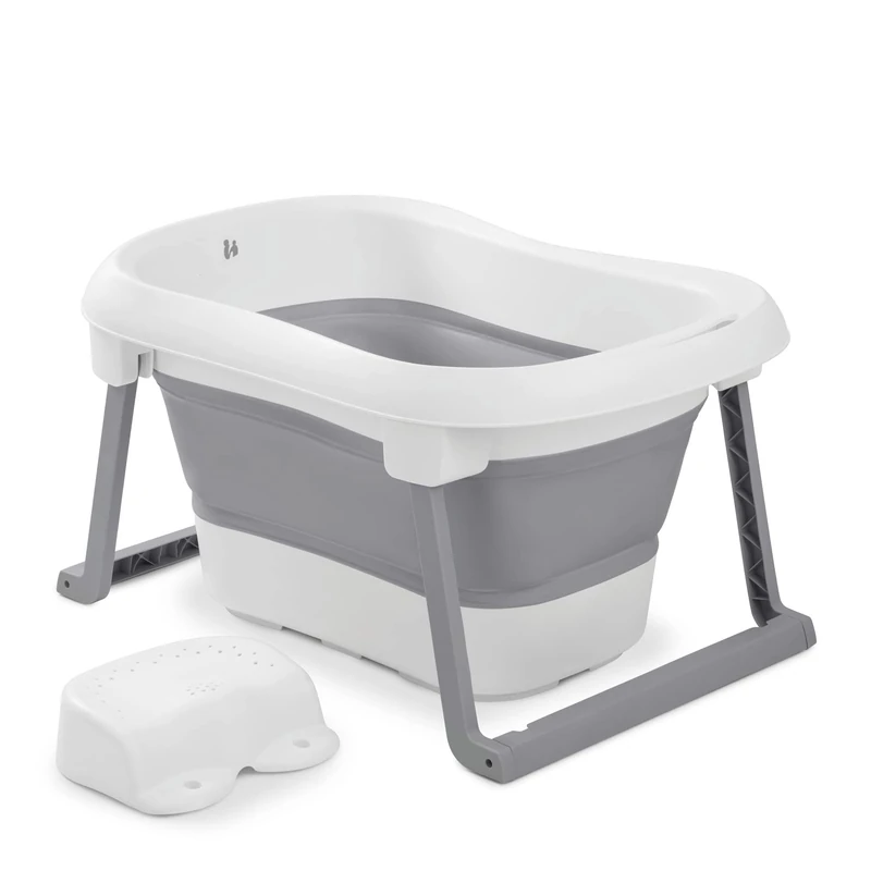 Hauck Wash N Fold L Baby Bath with Stool - Foldable Tub