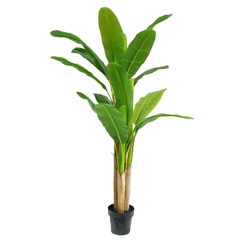 Leaf Design UK Artificial Tropical Plants and Trees, Banana, 180cm