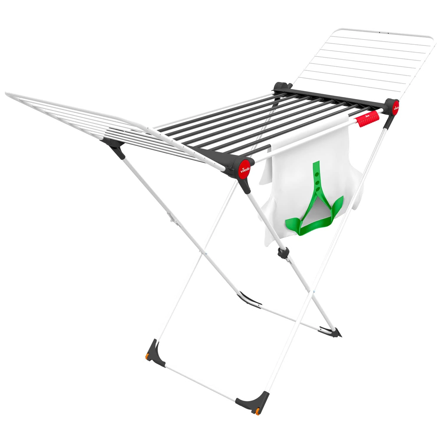 Vileda Soft Care X-Legs Clothes Airer, Indoor Clothes Drying Rack, 19M