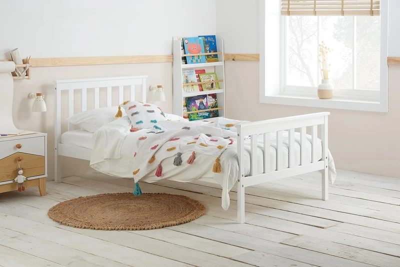 Birlea Oxford White wooden bed Single