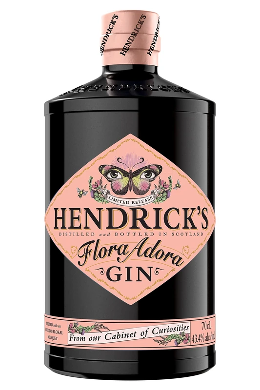HENDRICK'S Flora Adora - Super Premium Gin - Enticingly Fresh & Floral - Limited Edition - Small Batch - Handcrafted In Scotland - Ultimate Gin Gift - 43.4% ABV