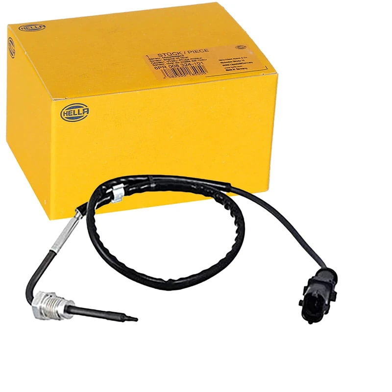 HELLA 6PT 358 181-861 Sensor, exhaust gas temperature - 2-pin connector - Bolted - Cable: 505mm