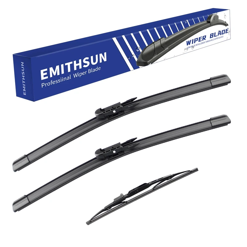 EMITHSUN Windshield Wiper Blades With Rear Wiper Blades set Replacement for Toyota Sequoia 2008-2022,That Meet OEM Quality Easy DIY Install 26"+23"+12"(Set of 3)