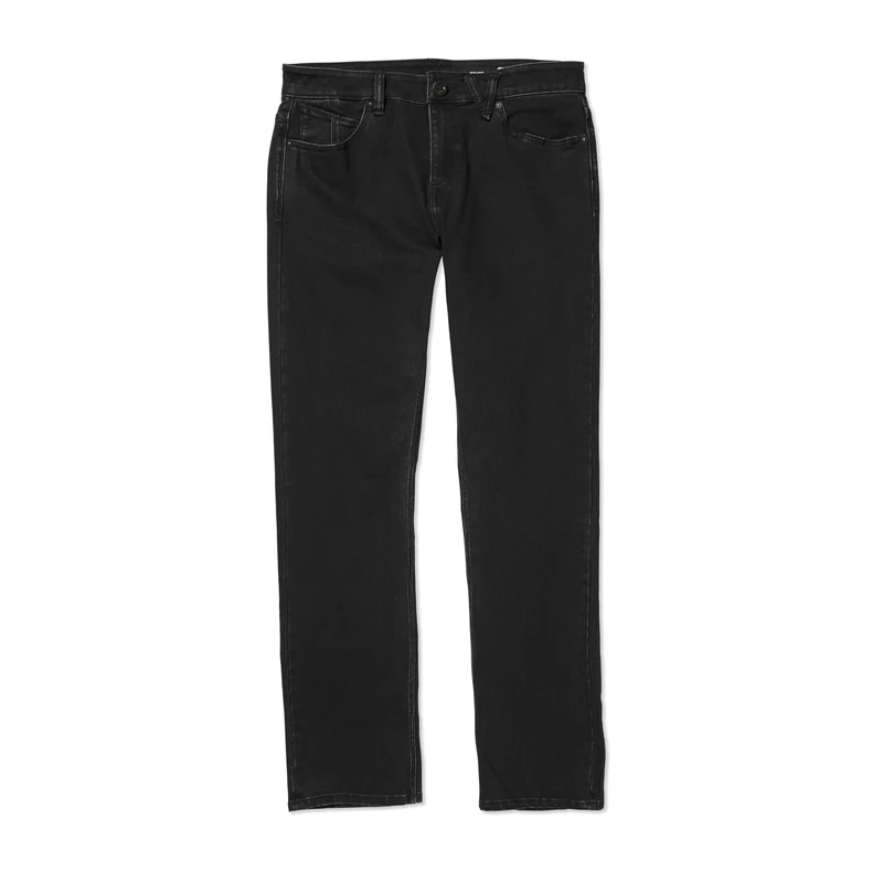 Volcom Men's Solver Denim Jean, Black Out-New, 33W x 32L