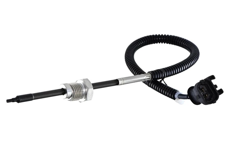 HELLA 6PT 358 181-921 Sensor, exhaust gas temperature - 2-pin connector - Bolted - Cable: 230mm