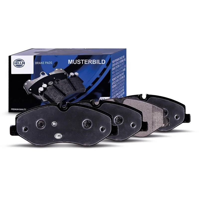 HELLA 8DB 355 040-271 Brake pad set - with acoustic wear warning - T4190 - for e.g. MAZDA