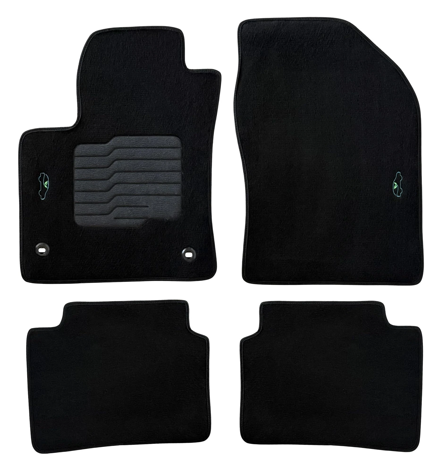 Carpet Floor Mats Custom Fit for 2016 to 2022 Toyota Prius / 2017 to 2022 Prius Prime - with Anti Slip Heel Pad and Anchoring System