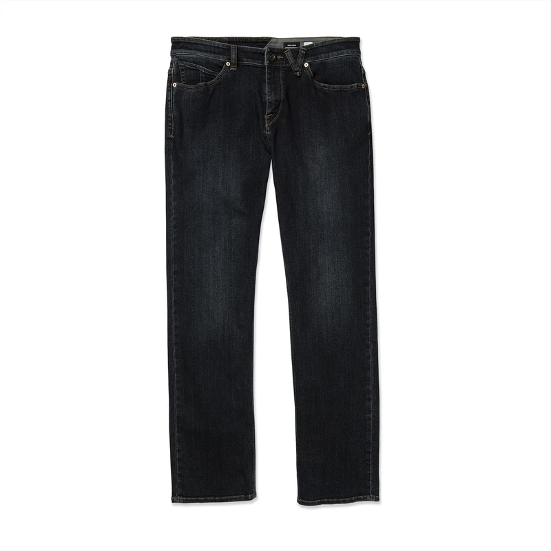 Volcom Men's Solver Denim Jean, Vintage Blue-New, 28W x 32L