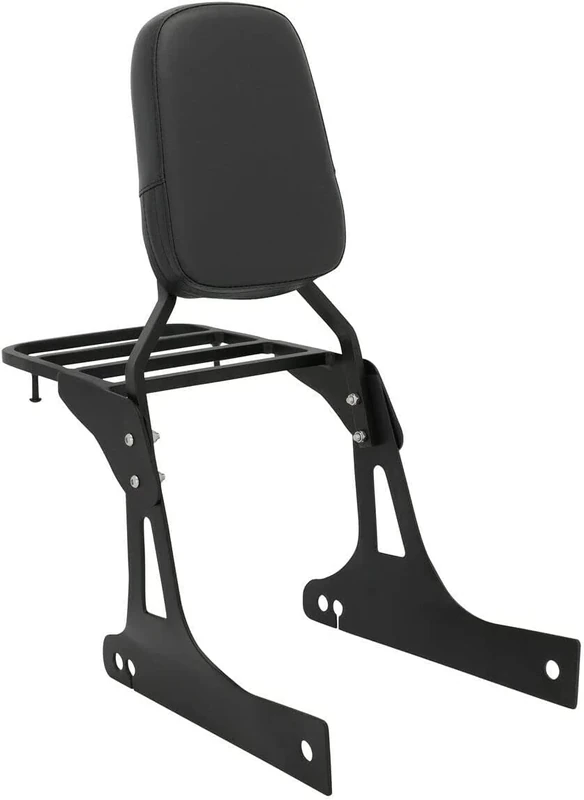 Sissy Bar Backrest With Comfortable Pad Luggage Rack Compatible With Harley Dyna Street Bob Wide Glide Super Glide Custom Low Rider fxdc fxdla
