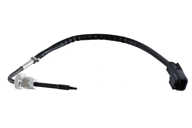 HELLA 6PT 358 181-811 Sensor, exhaust gas temperature - 2-pin connector - Bolted - Cable: 250mm