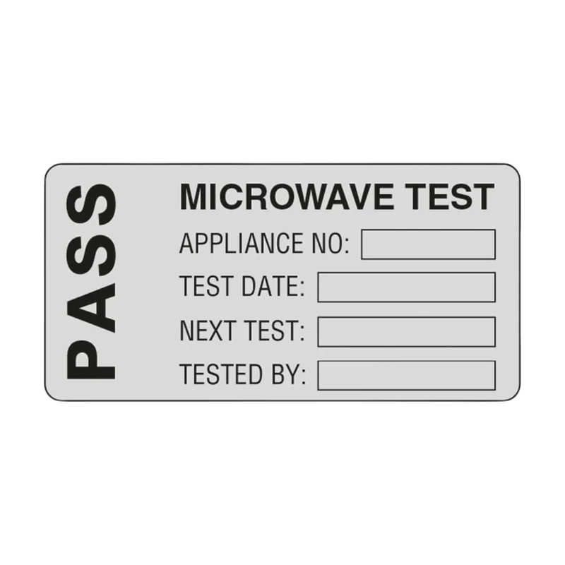 Martindale MICRO Microwave Test PASS PAT Test 500 Labels - Image 1