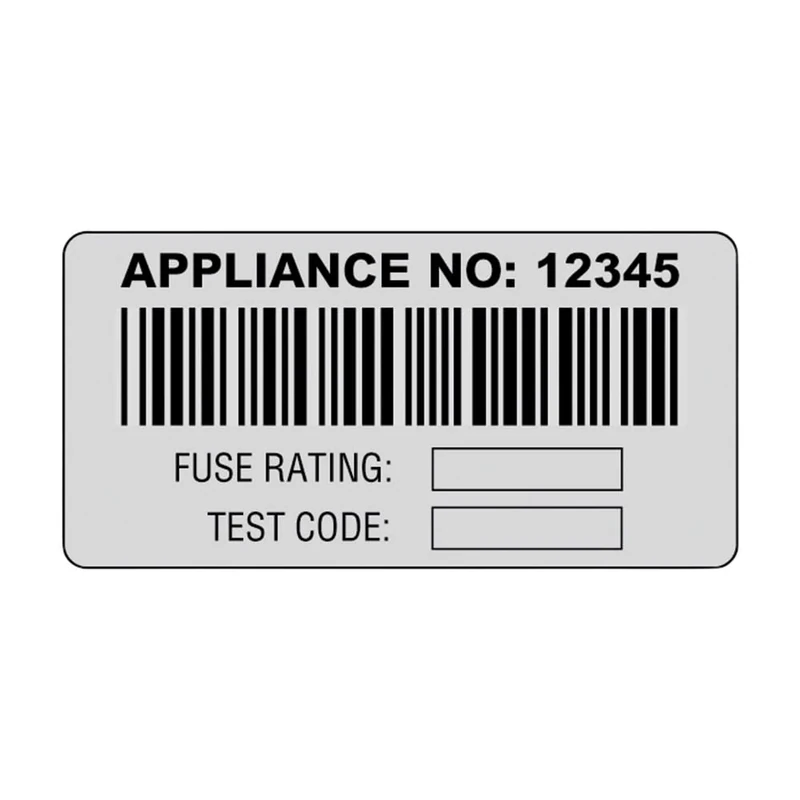 Martindale BAR1 Barcoded PAT Test Appliance 500 Labels, White
