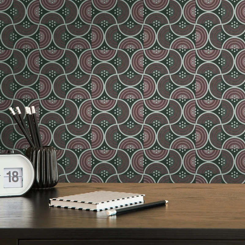 A.S. Création Architects Paper Art of Eden 390611 Non-Woven Wallpaper Red Green Black 10.05 m x 0.53 m Made in Germany