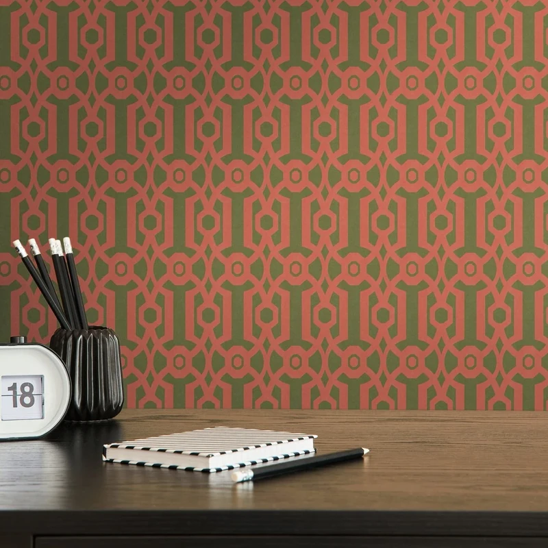 A.S. Création Architects Paper Art of Eden 390621 Non-Woven Wallpaper 10.05 m x 0.53 m Made in Germany Orange Green