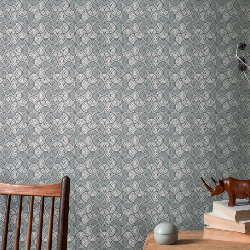 A.S. Création Architects Paper Art of Eden 390614 Non-Woven Wallpaper Taupe Grey Blue Black 10.05 m x 0.53 m Made in Germany