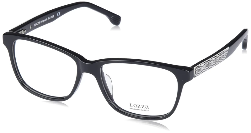 Lozza VL4175 Sunglasses, 0BLK, 6 1/2