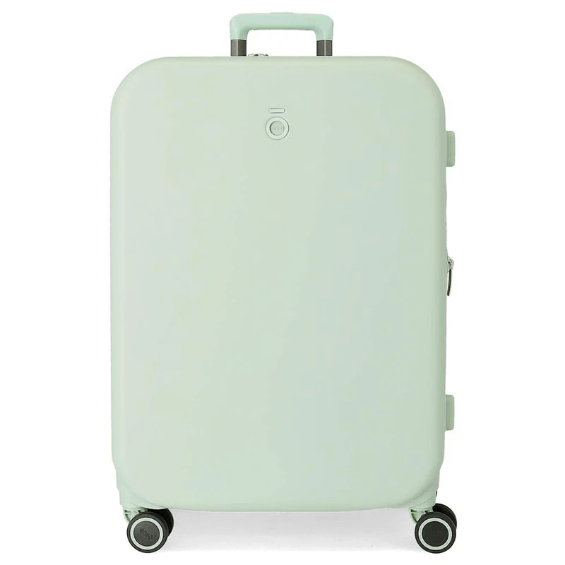 Enso Annie Medium suitcase Green 48x70x28 cms Rigid ABS Integrated TSA closure 79L 4.32 kgs 4 Double wheels