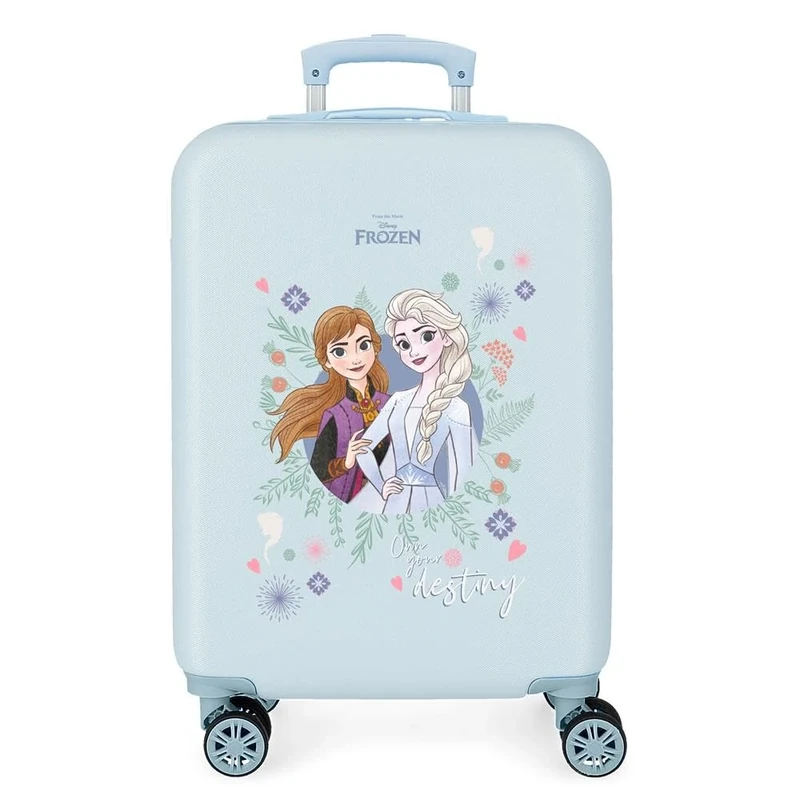 Disney Frozen Own your destiny Cabin Suitcase Blue 38x55x20 cms Rigid ABS Side combination lock 32L 2 kgs 4 Double wheels Hand Luggage