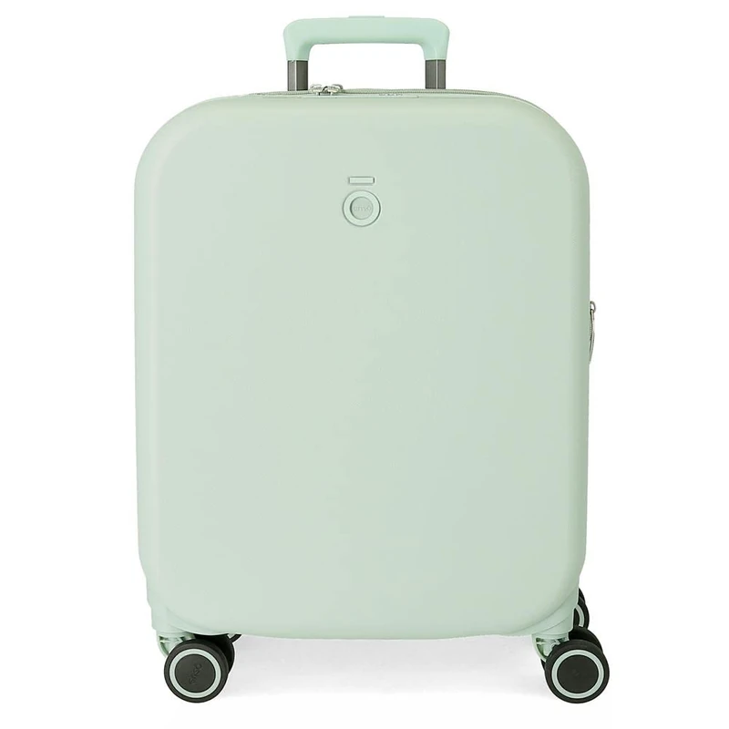 Enso Annie Green Cabin Suitcase 40x55x20 cm Rigid ABS Integrated TSA Closure 37L 2.74 kgs 4 Double Wheels Extendable Hand Luggage