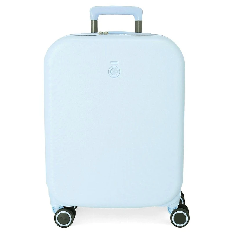 Enso Annie Cabin Suitcase Turquoise 40x55x20 cm Rigid ABS Integrated TSA Closure 37L 2.74 kgs 4 Double Wheels Expandable Hand Luggage