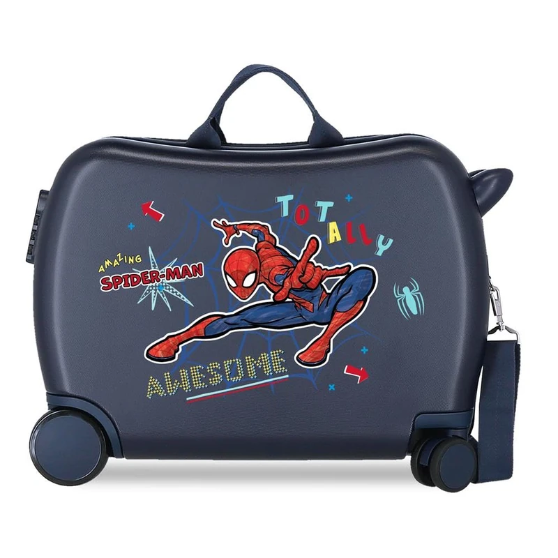 Marvel Spiderman Totally awesome Children's Suitcase Blue 50x39x20 cm Rigid ABS Side combination lock 34L 1.8 kg 4 Wheels Hand Luggage