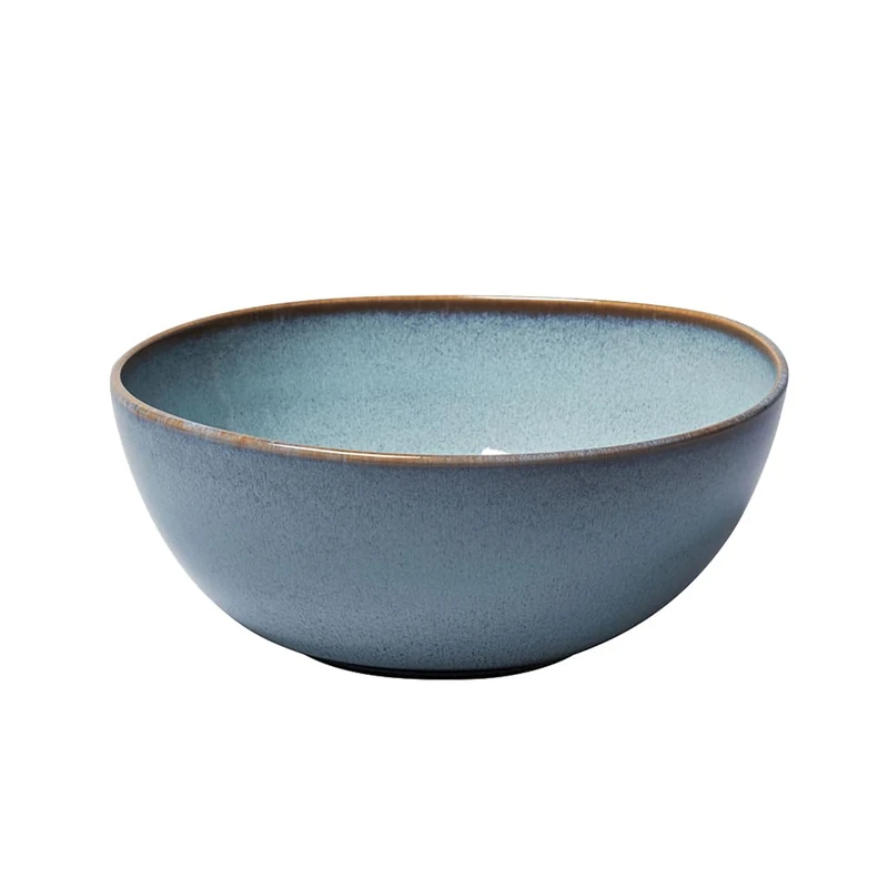 like. by Villeroy & Boch - Lave glacé serving bowl 25.5 x 25.5 x 10.5 cm, serving bowl turquoise, earthenware, 2,200 ml
