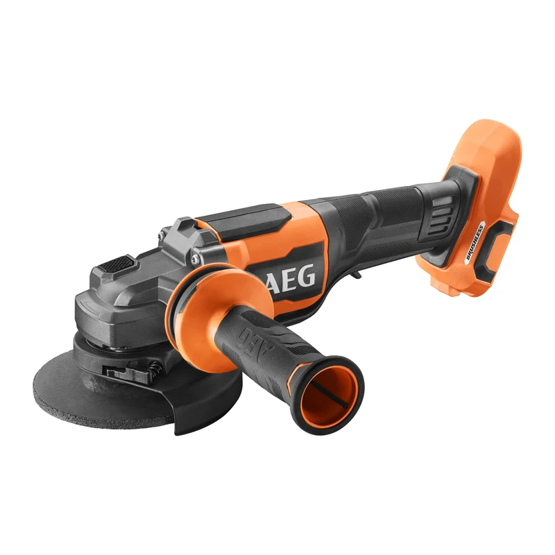 AEG PRO18V Cordless Angle Grinder BEWS18-125BLPX2-0 (Brushless, Fixtec Nut, Grinding Disc Type 27, Cutting Disc Type 1, Max. Cutting Depth 26 mm, Without Battery and Charger)