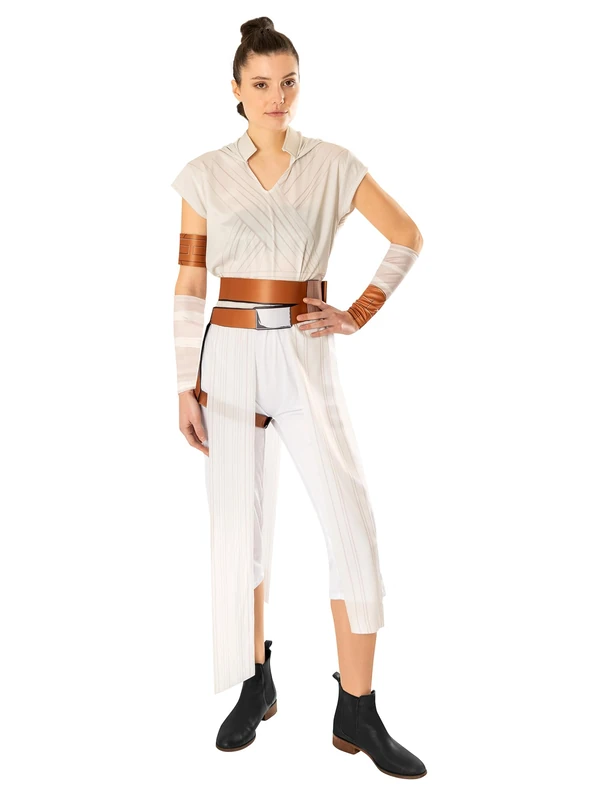Rubies 301319M Rey Adult Costume Fancy Dress, Women, White, Medium, Size UK 12-14 Halloween