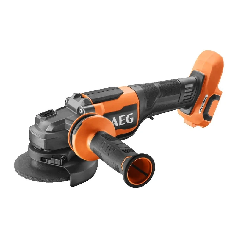 AEG PRO18V Cordless Angle Grinder BEWS 18-115BLPX2-0 (Brushless, Fixtec Nut - for Quick Disc Change, Grinding Disc Type 27, Cutting Disc Type 1, Max. Cutting Depth 21 mm Without Battery and Charger)