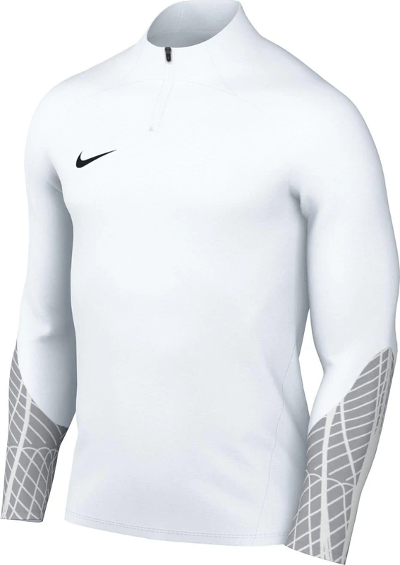 NIKE DR2294-100 M NK DF STRK23 DRIL TOP Sweatshirt Men's WHITE/WOLF GREY/WHITE/(BLACK) Size XL