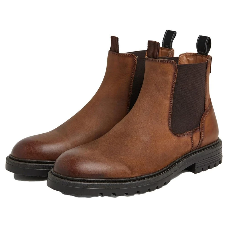 Pepe Jeans Men's LOGAN CHELSEA, Brown (Cognac), 9