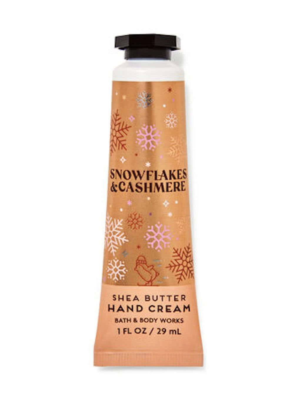 Bath & Body Works Snowflakes & Cashmere Shea Butter Travel Size Hand Cream 1oz (Snowflakes & Cashmere)